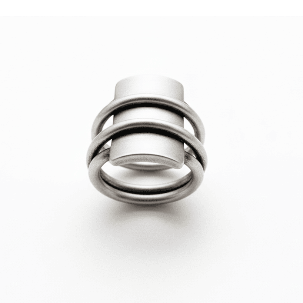 Vintage Geometric Stainless Steel Viking Ring